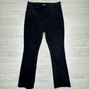 JAG Women Jeans Paley Bootcut Black Size 6 Pull On Stretch Bootcut Denim Western